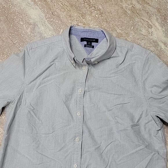 TOMMY HILFINGER MENS BUTTONDOWN SHIRT SIZE LARGE - Picture 2 of 8